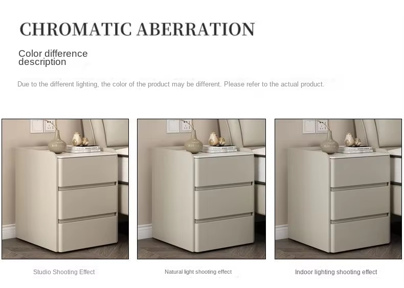 Modern Simple Smart Bedside Table with Wireless Charging Three Color Light for Bedroom Use - Image 8