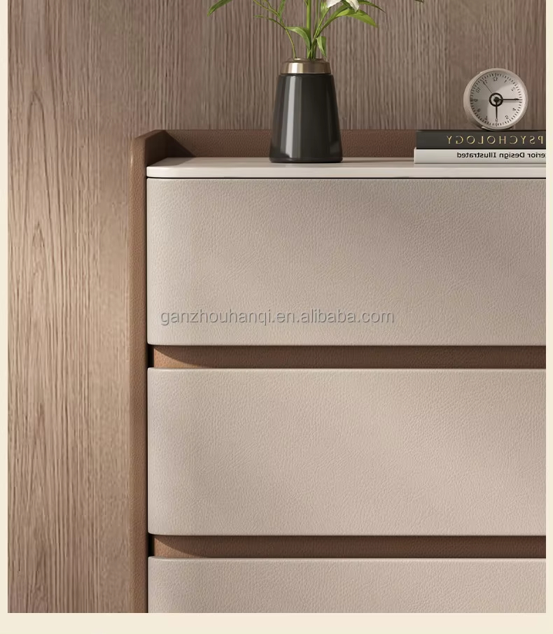Modern Simple Smart Bedside Table with Wireless Charging Three Color Light for Bedroom Use - Image 9