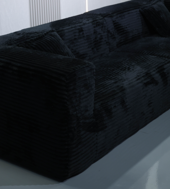 Extra-Wide Modular 3-Seater Corduroy Sofa with Plush Cushions - Image 6