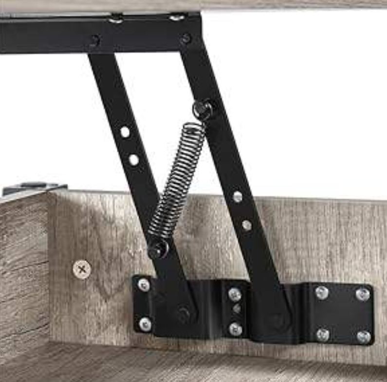 Classic Lift-Top Coffee Table with Spring Support & Open Bottom Shelf - Image 7