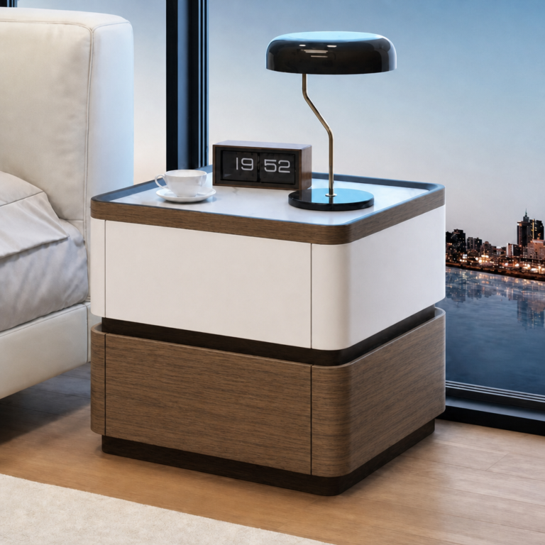 Say goodbye to cluttered bedrooms! Multi‑functional smart nightstand for your all‑night comfortable sleep